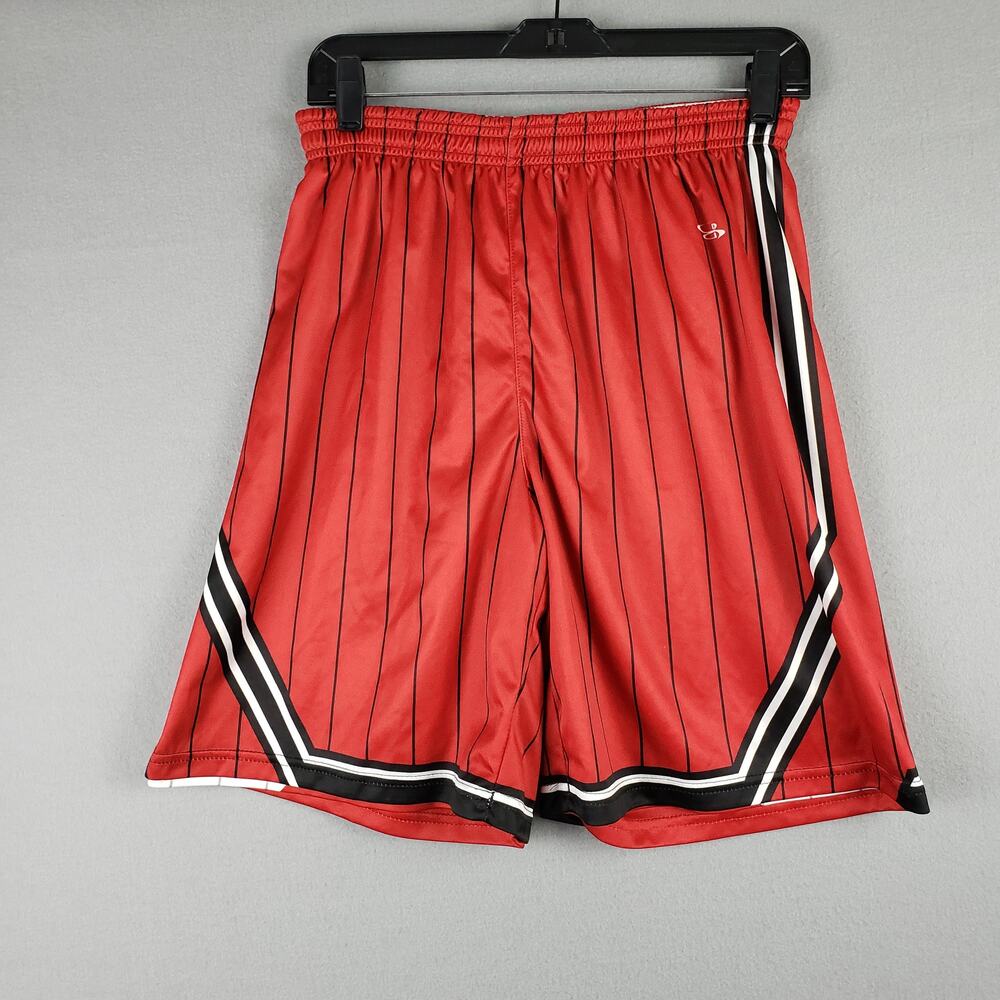 Boombah Men's Size S Reversible Basketball‎ Shorts Red White Sporty Athletic Gym